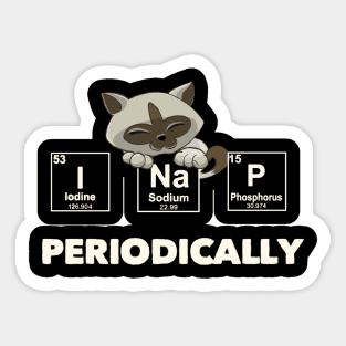 Cat I Nap Periodically Sticker